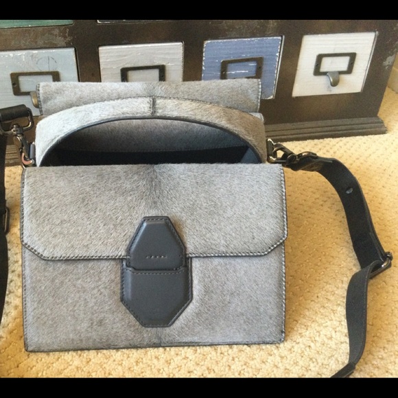 Alexander Wang rare Racketeer gray calf hair bag - Picture 14 of 15